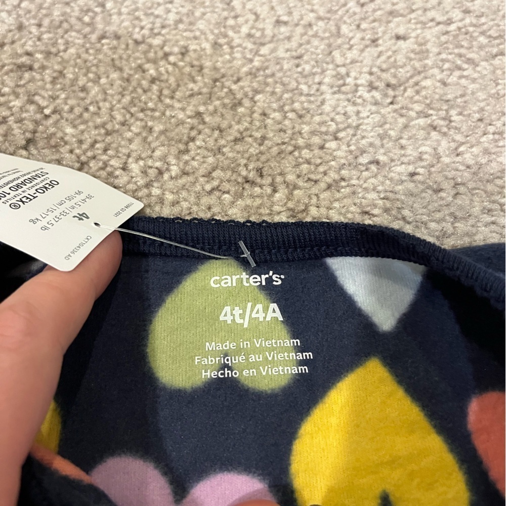 Carter's Girls Soft & Warm Fleece Footie Pajama - Picture 9 of 10